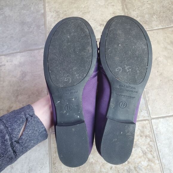 Predictions Purple Satin Flats Women's Size 7.5 - Picture 7 of 7